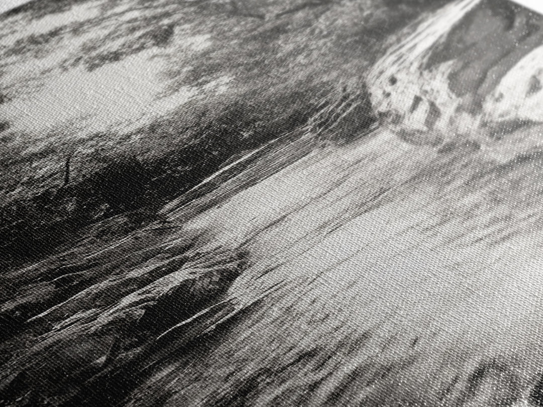 River Light Path, Black White Nature, Zen Landscape, Forest Photography, Canvas Print, Rustic Home Decor, Entryway Wall Art, Cabin Wall Art