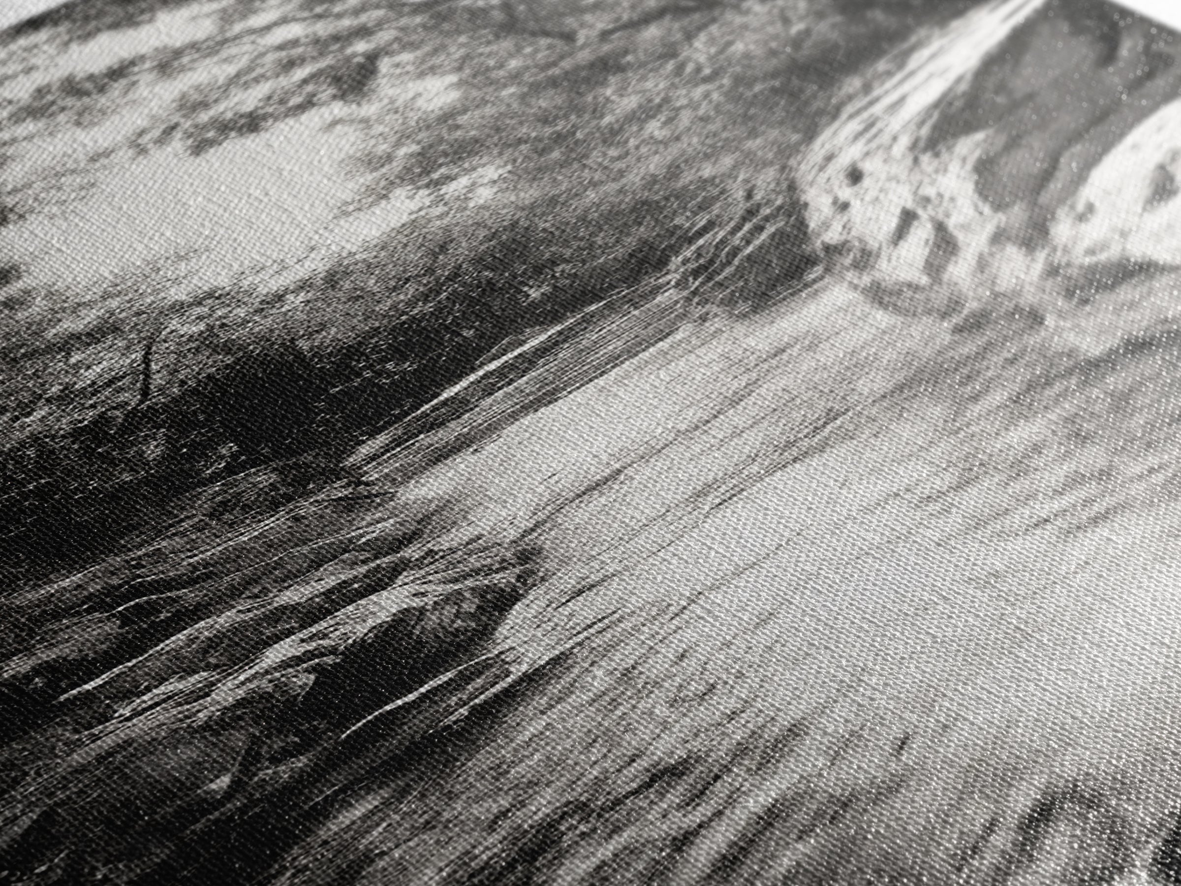 River Light Path, Black White Nature, Zen Landscape, Forest Photography, Canvas Print, Rustic Home Decor, Entryway Wall Art, Cabin Wall Art