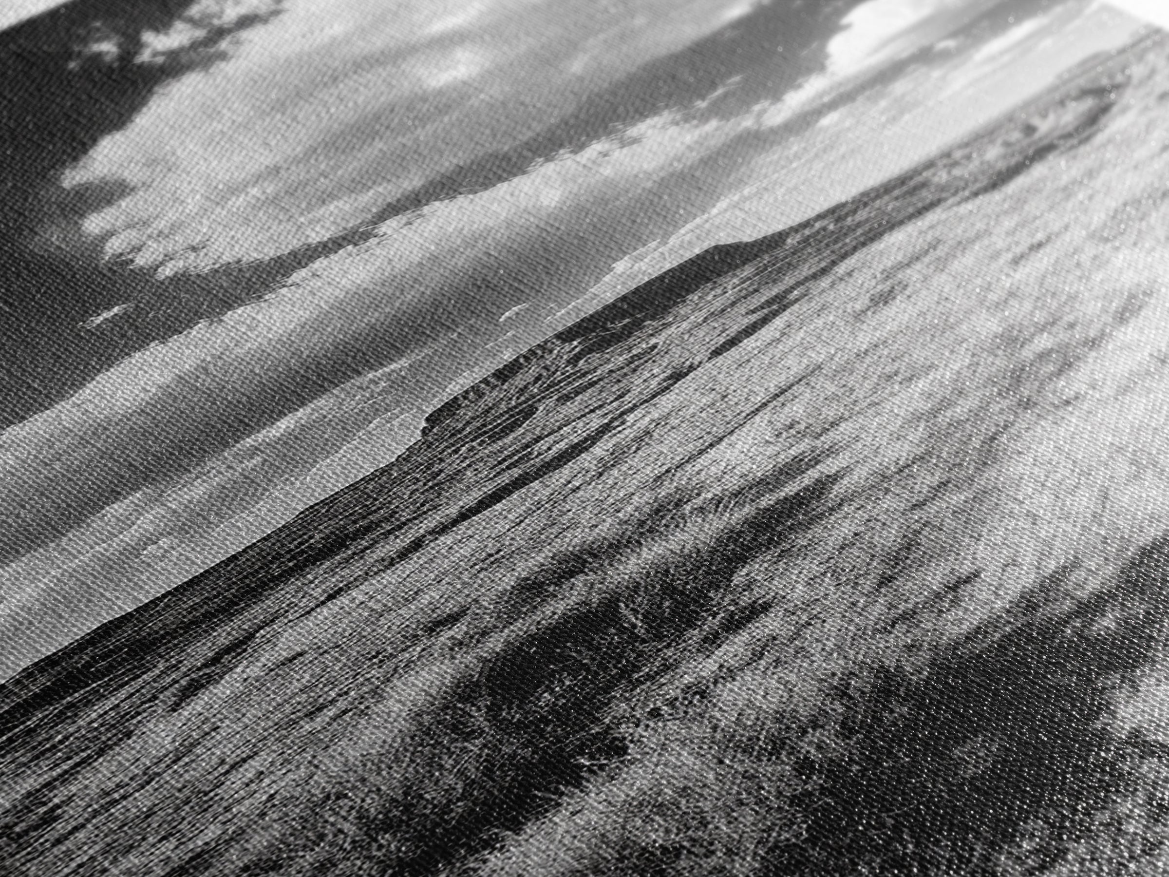 Desert Butte View, Southwest Horizon, Dramatic Sky, Framed Canvas Print, Boho Living Room Art, Western Landscape Photography, Man Cave