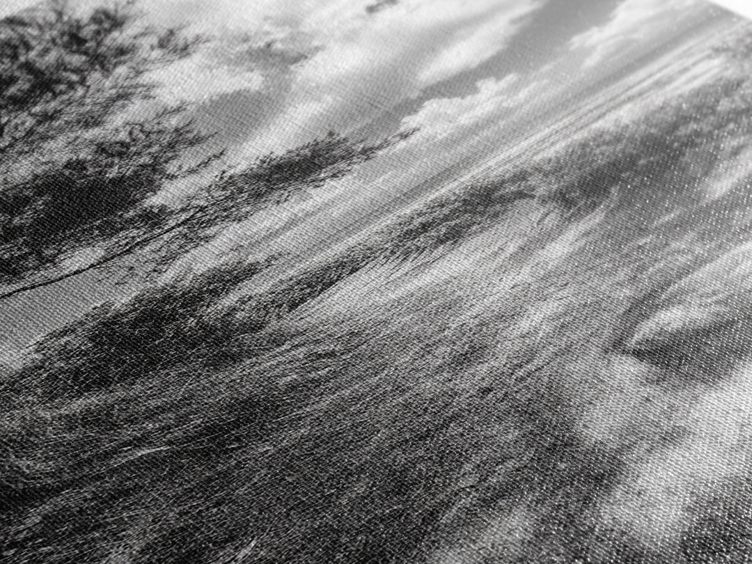 Coastal Nature Trail, Ocean Path View, Tranquil Landscape, Framed Canvas Print, Beach House Art, Bathroom Wall Art, Game Room Wall Art