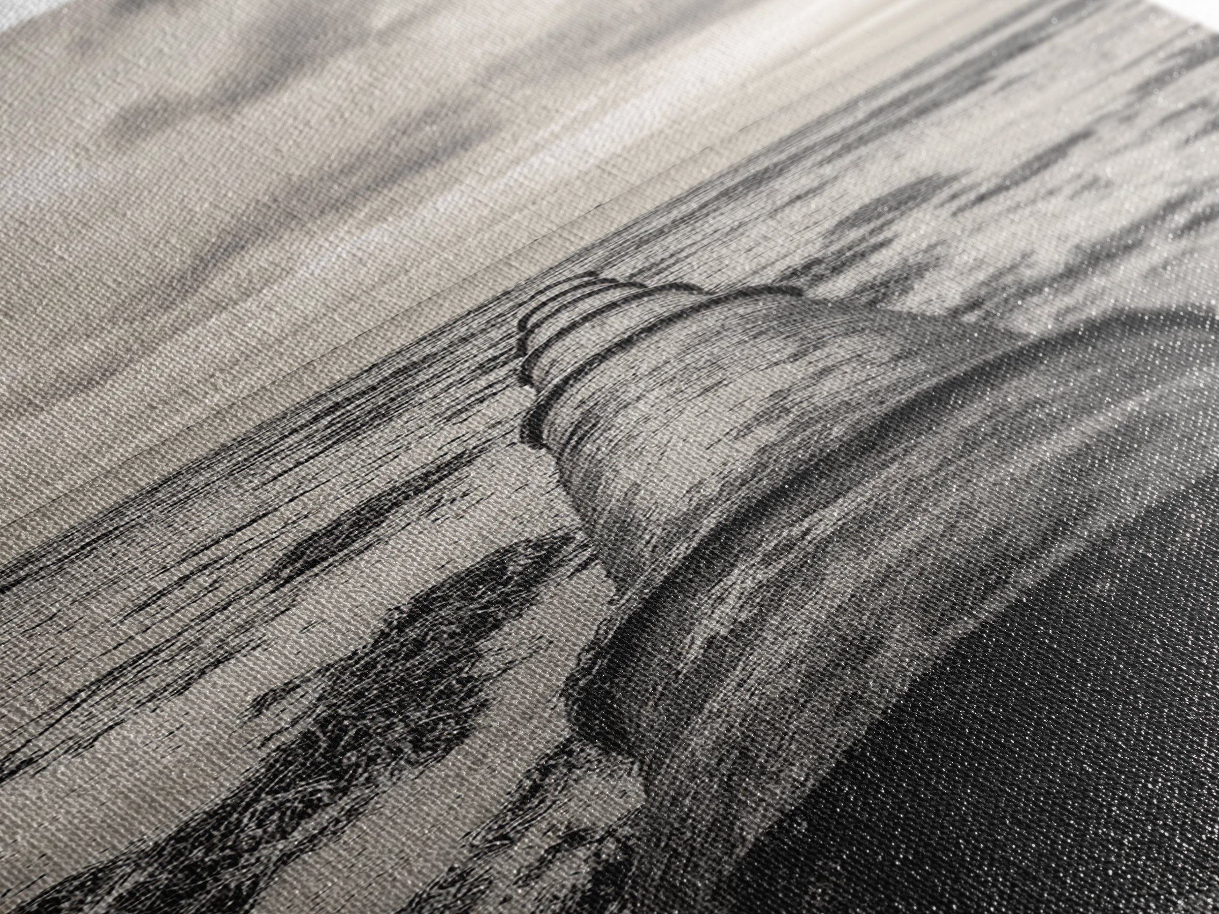 Rusted Pipe Beach, Industrial Coastal Vibe, Grunge Seascape, Framed Canvas Print, Urban Loft Art, Bathroom Wall Art, Office Wall Art