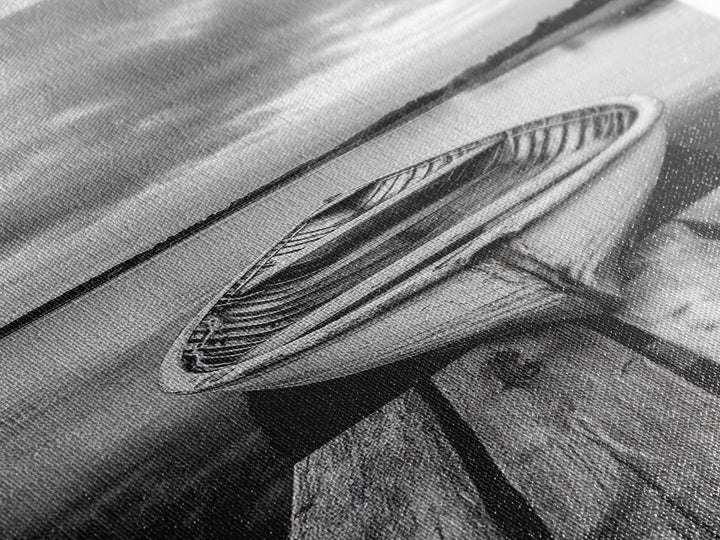 Rowboat Reflection, Still Water, Lake Life, Canvas Print, Rustic Cabin Wall Art, Nature Photography, Bedroom Art, Den Lakehouse Decor