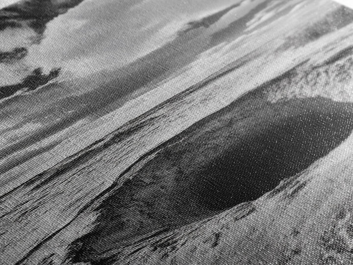 Desert Sinkhole Scene, Mysterious Landscape, Surreal Earth Art, Framed Canvas Print, Moody Bedroom Print, Office Wall Art, Cabin Wall Art