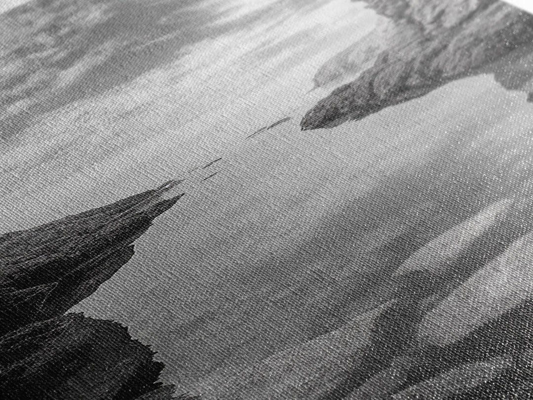 Rocky Ocean Cove, Peaceful Coastal Passage, Zen Nature Art, Framed Canvas Print, Bathroom Print, Coastal Entryway Wall Art, Beach House Decor