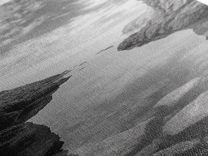 Rocky Ocean Cove, Peaceful Coastal Passage, Zen Nature Art, Framed Canvas Print, Bathroom Print, Coastal Entryway Wall Art, Beach House Decor