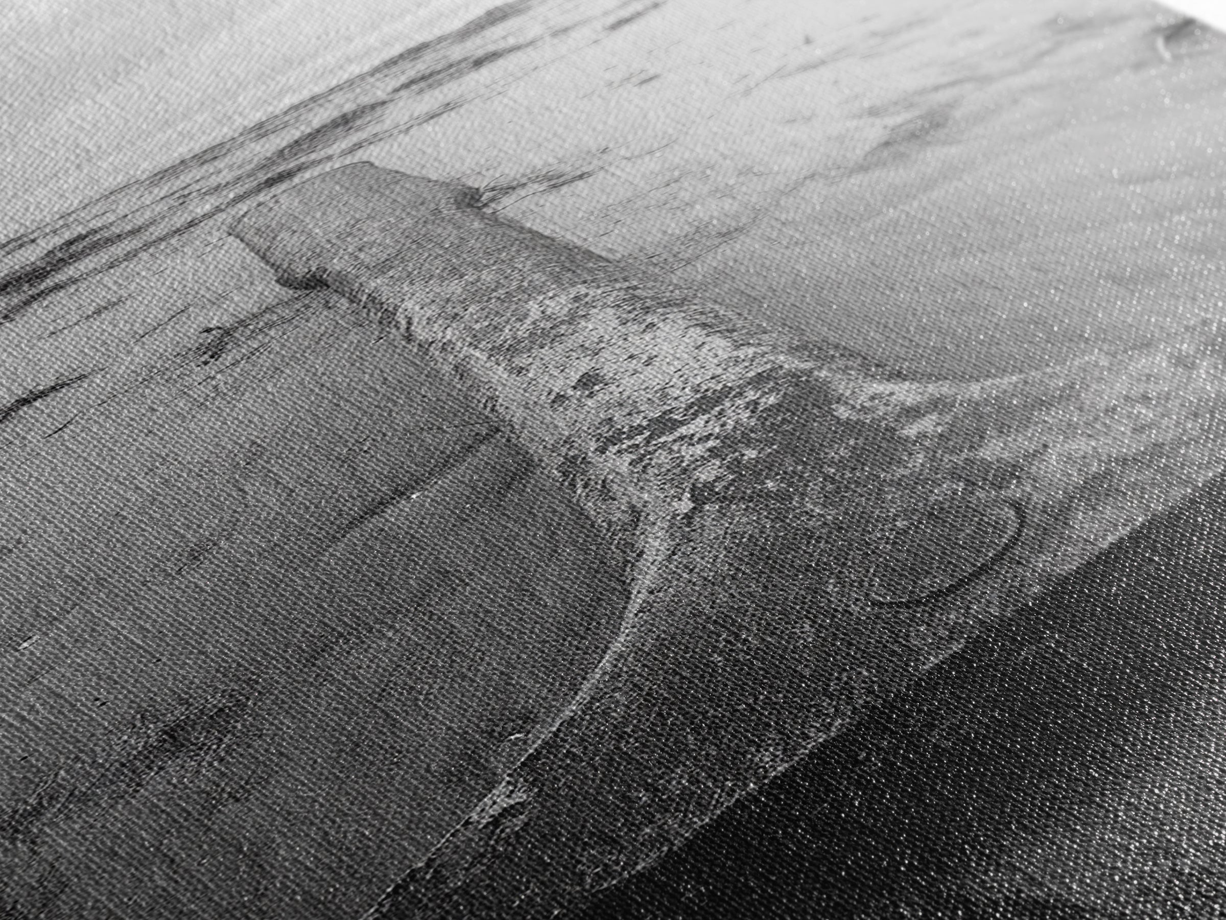 Anchor in Sand, Washed Shoreline, Ocean Metal, Canvas Print, Rustic Coastal Wall Art, Nautical Bedroom Print, Living Room Decor