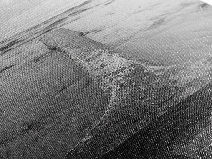 Anchor in Sand, Washed Shoreline, Ocean Metal, Canvas Print, Rustic Coastal Wall Art, Nautical Bedroom Print, Living Room Decor