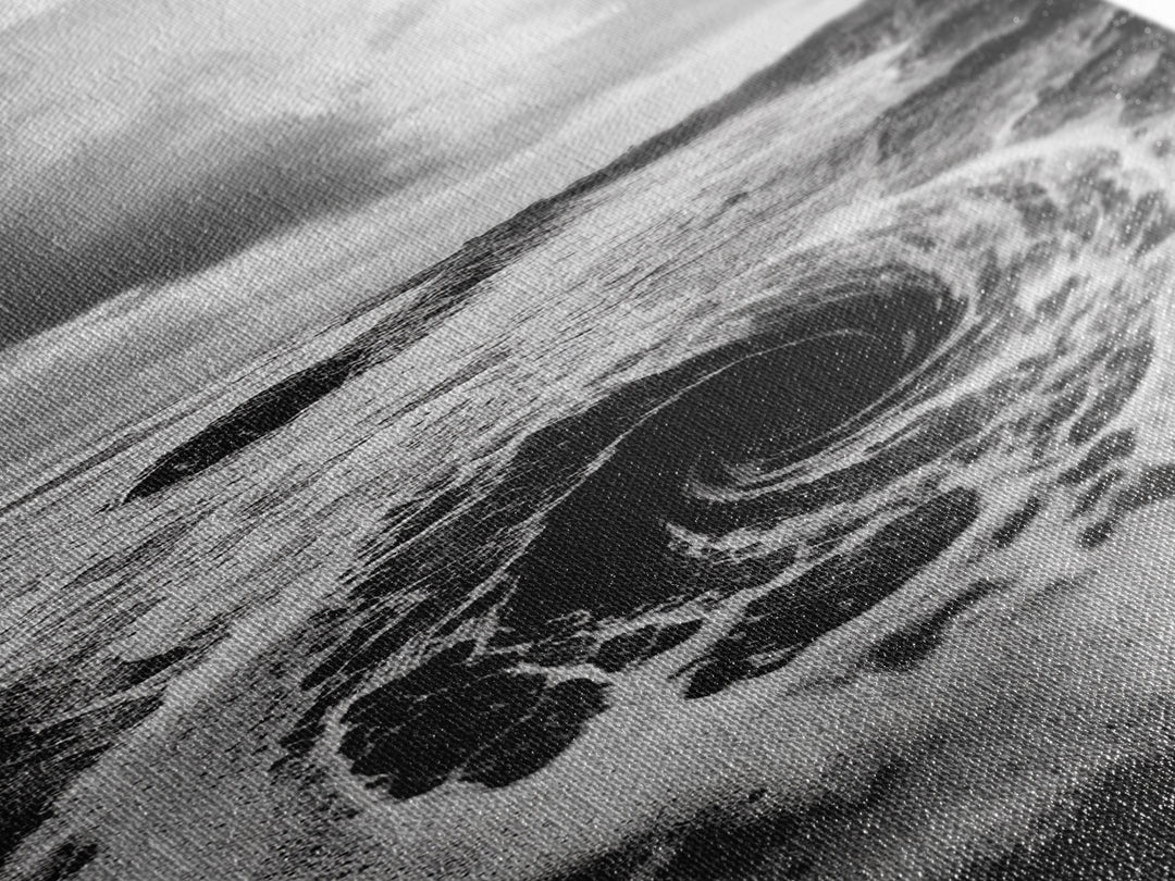 Ocean Vortex, Surreal Wave, Abstract Seascape, Dramatic Sea, Canvas Print, Statement Art, Modern Living Room Wall Art, Bold Decor