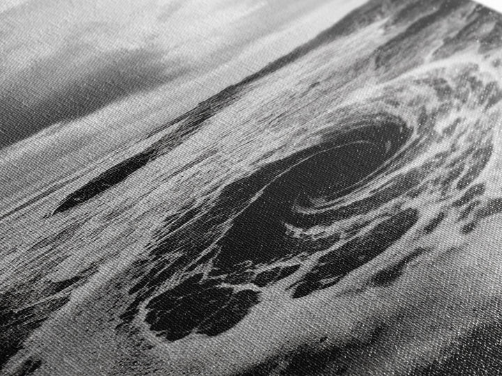 Ocean Vortex, Surreal Wave, Abstract Seascape, Dramatic Sea, Canvas Print, Statement Art, Modern Living Room Wall Art, Bold Decor