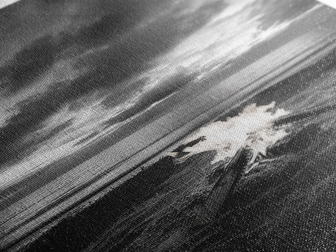 Campfire Glow Dusk, Beach Bonfire, Ocean Sunset Flame, Cozy Evening Mood, Framed Canvas Print, Fall Wall Art, Cabin Living Room Decor