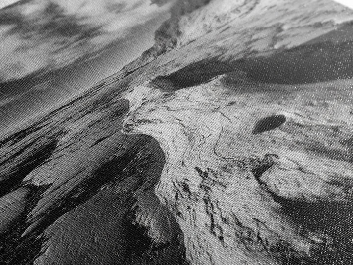 Driftwood Beach, Ocean Texture, Nature Scene, Canvas Print, Rustic Beach Decor, Coastal Wall Art, Bathroom Art, Moody Seaside Print