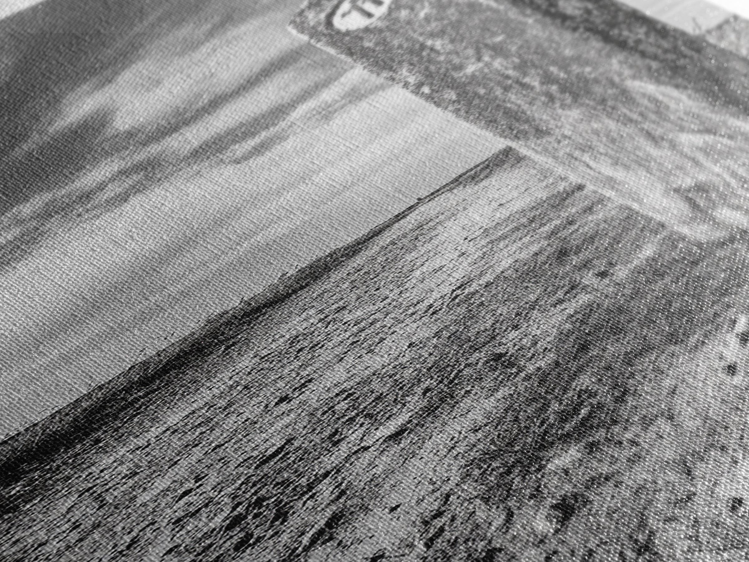 Trail Marker, Countryside Path, Rustic Journey, Canvas Print, Outdoor Adventure Wall Art, Neutral Fall Decor, Minimalist Hallway Art