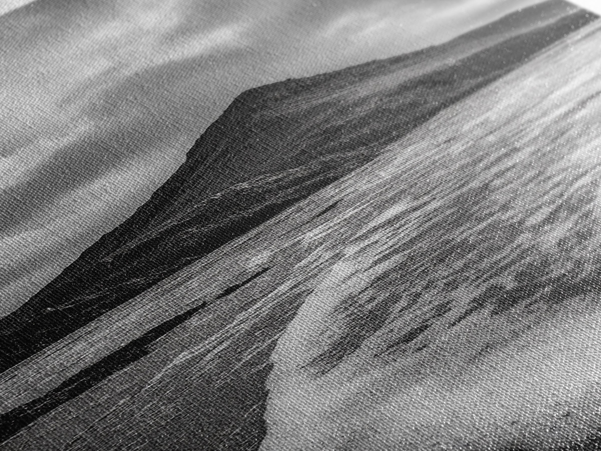 Dramatic Seaside Peak, Coastal Mountain Wall Art, Black Beach Photography, Bold Nature Decor, Canvas Print, Living Room Art