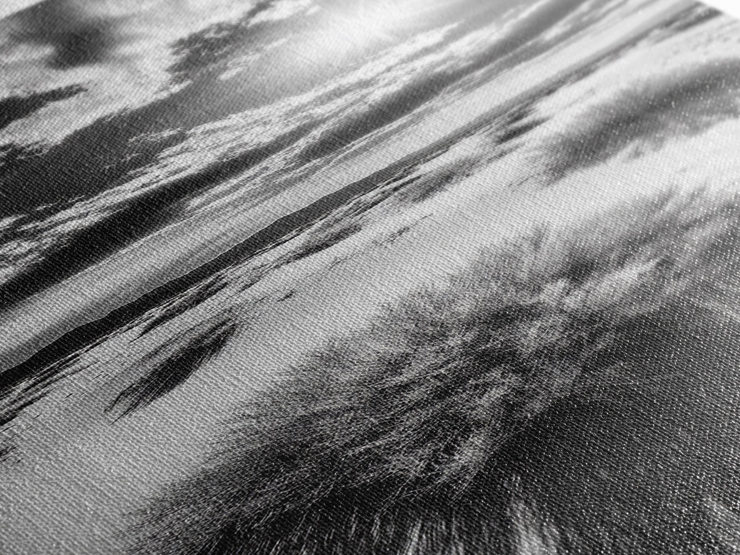 Desert Sun Shadows, Dune Landscape Art, Black White Wilderness, Framed Canvas Print, Boho Office Wall Art, Southwestern Minimal Style