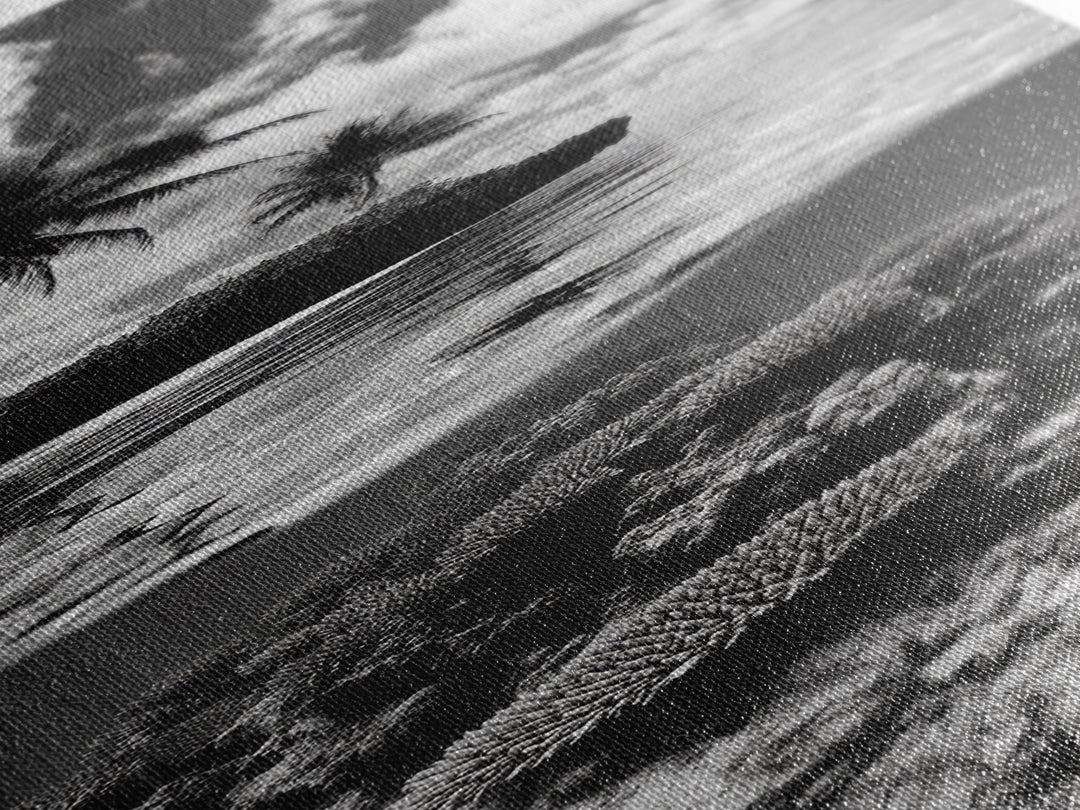 Coral Reef, Tropical Island, Split Ocean View, Canvas Print, Coastal Bathroom Decor, Underwater Photography Art, Island Escape Style