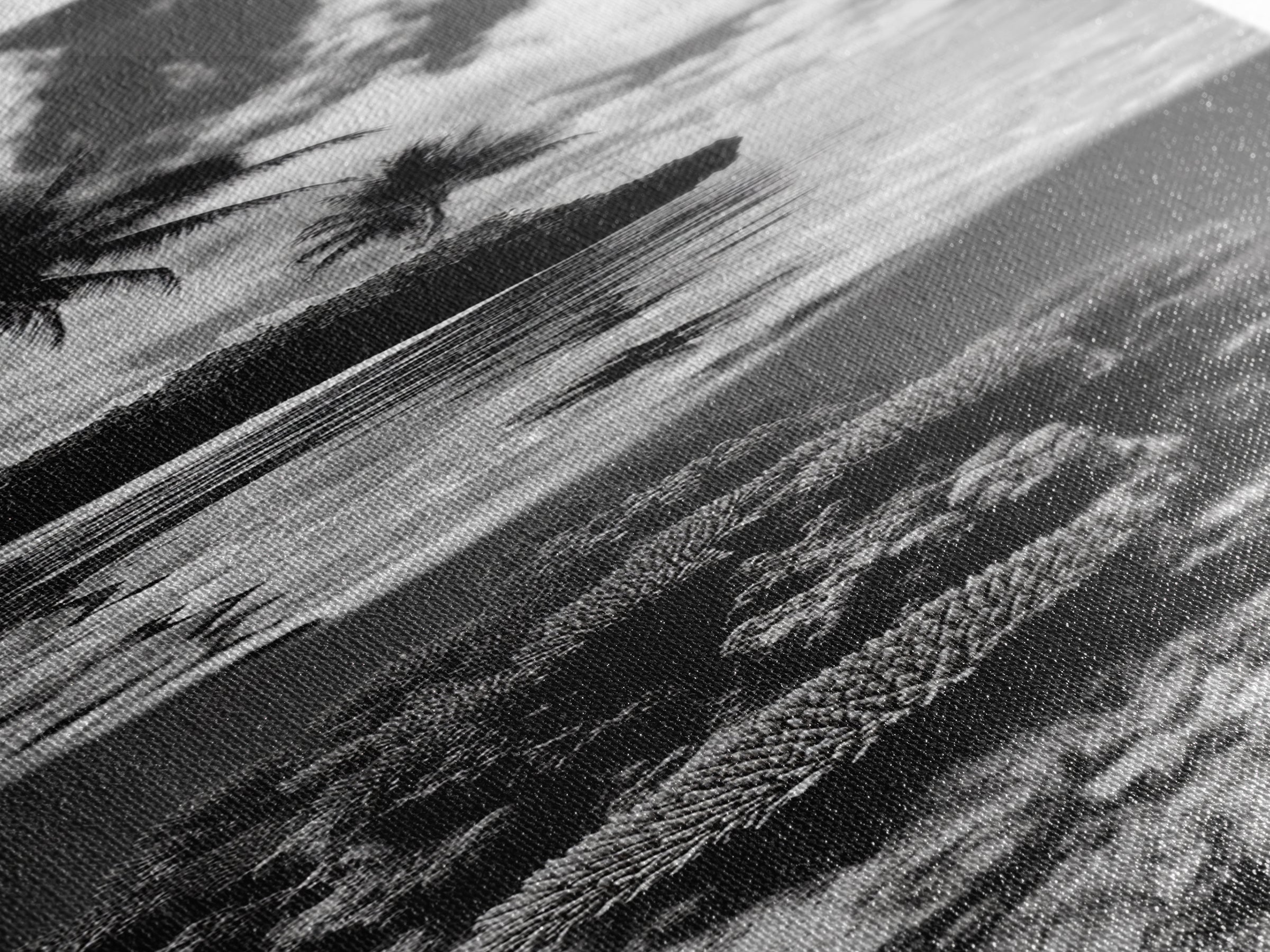 Coral Reef, Tropical Island, Split Ocean View, Canvas Print, Coastal Bathroom Decor, Underwater Photography Art, Island Escape Style