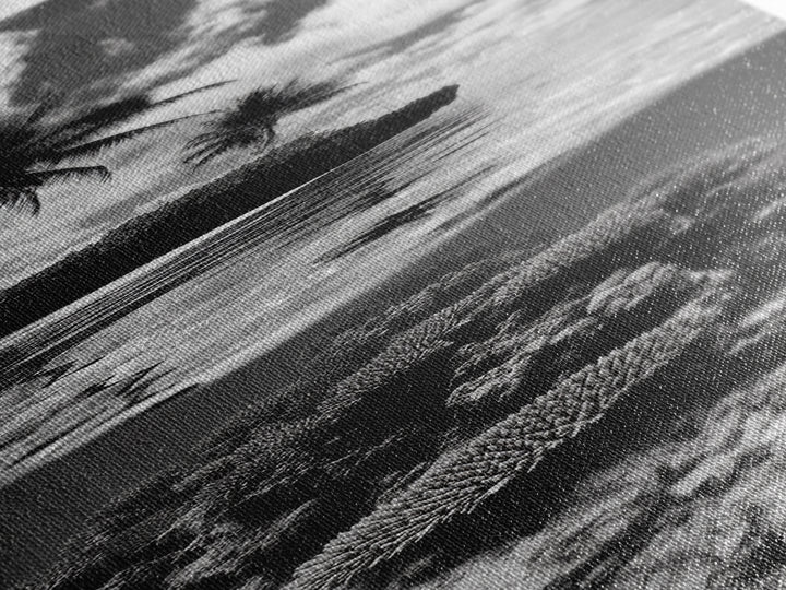 Coral Reef, Tropical Island, Split Ocean View, Canvas Print, Coastal Bathroom Decor, Underwater Photography Art, Island Escape Style