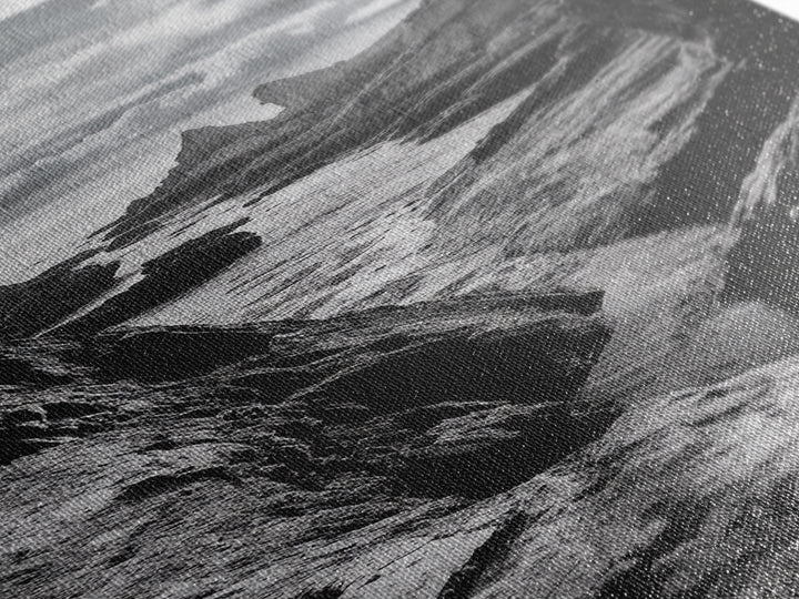 Coastal Cliffs, Ocean Channel, Dramatic Sky, Framed Canvas Print, Bold Nature Photography, Office Wall Art, Adventure Seaside Decor