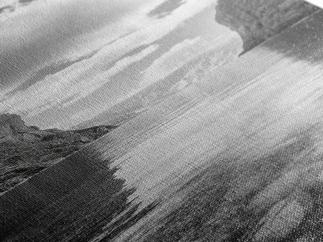 Canyon Lake, Majestic Water, Mountain Reflections, Nature Serenity, Minimalist Art, Canvas Print, Living Room Wall Art, Adventure Vibes