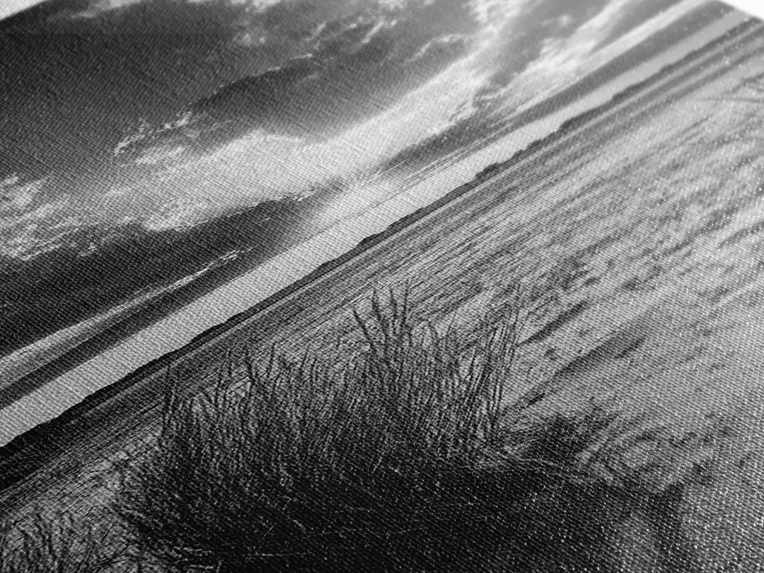 Desert Light Rays, Nature Sunset Art, Dramatic Sky Wall Decor, Canvas Print, Minimalist Desert Landscape, Living Room Wall Art