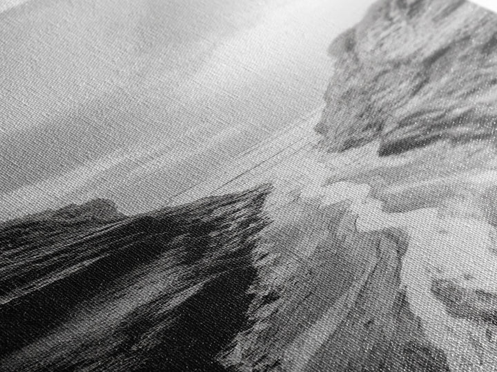 Canyon Stream Path, Ocean Rock Passage Art, Nature Landscape Photography, Canvas Print, Bathroom Wall Decor, Modern Coastal Art