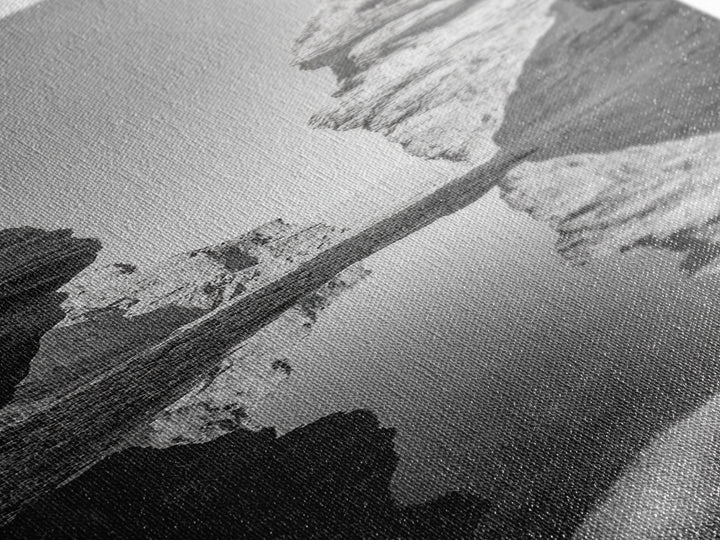 Rock Reflection Pool, Nature Canyon Wall Art, Tranquil Landscape Photography, Framed Canvas Print, Zen Wall Decor, Bedroom Artwork