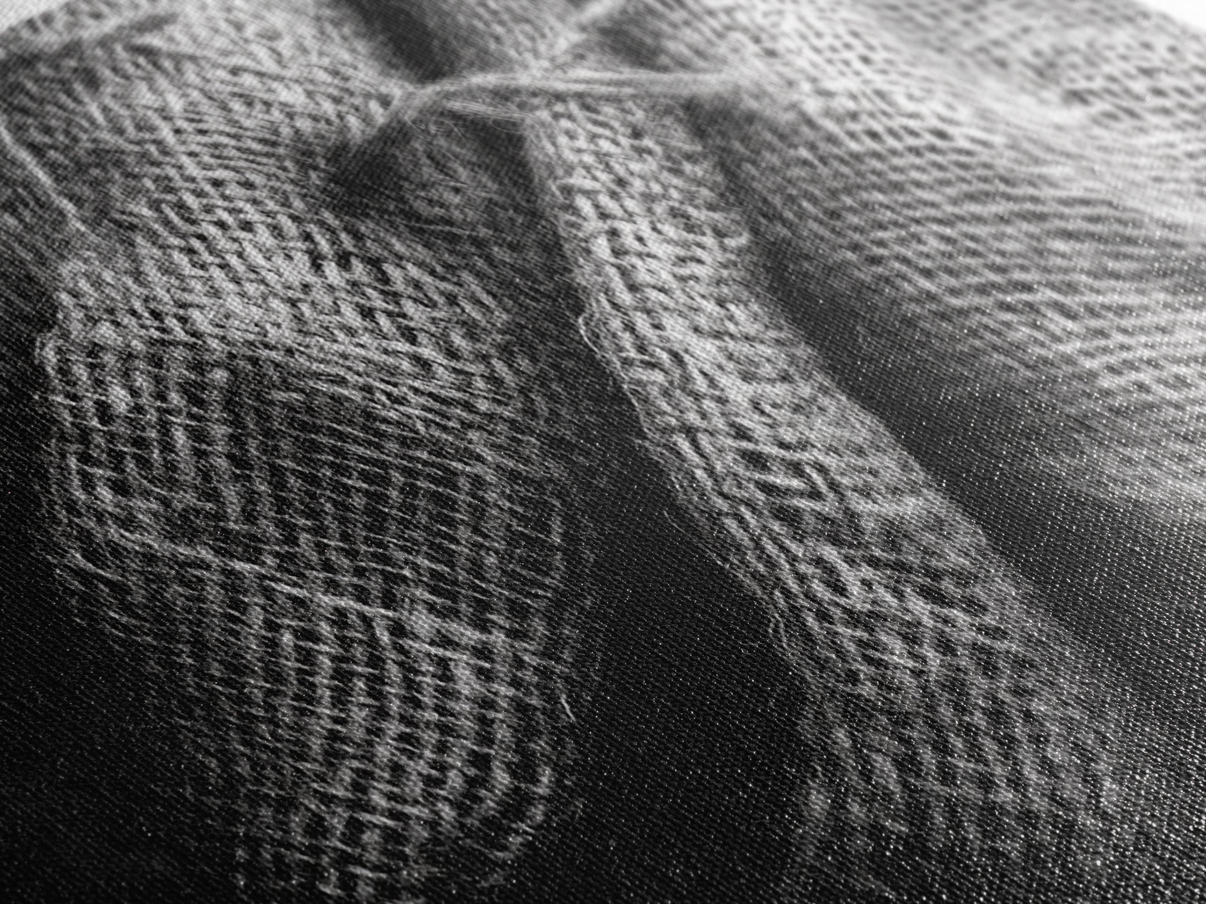 Burlap Texture Close-Up, Woven Fabric Detail Art, Earthy Natural Theme, Framed Canvas Print, Kitchen Wall Art, Boho Textile Decor