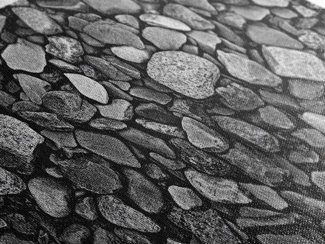 Natural Stone Texture, Dark Rock Pattern, Earthy Wall Background, Canvas Print, Office Wall Art, Modern Industrial Style, Minimalist Style