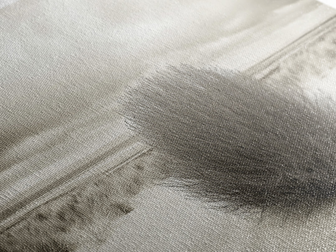 Desert Bush, Minimal Landscape, Dune Scene, Sand Calm, Framed Canvas Print, Boho Bedroom Art, Neutral Wall Decor, Minimalist Style