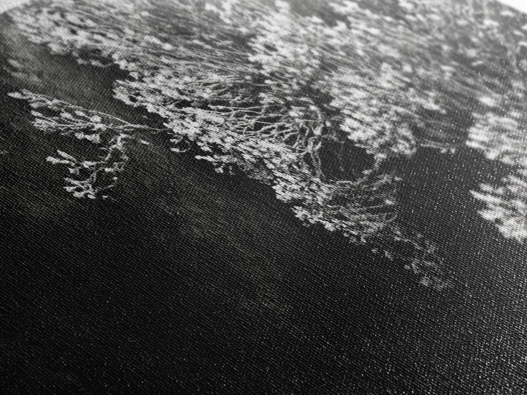 Botanical Texture, Nature Closeup Art, Modern Organic Aesthetic, Framed Canvas Print, Bedroom Wall Art, Neutral Boho Wall Decor