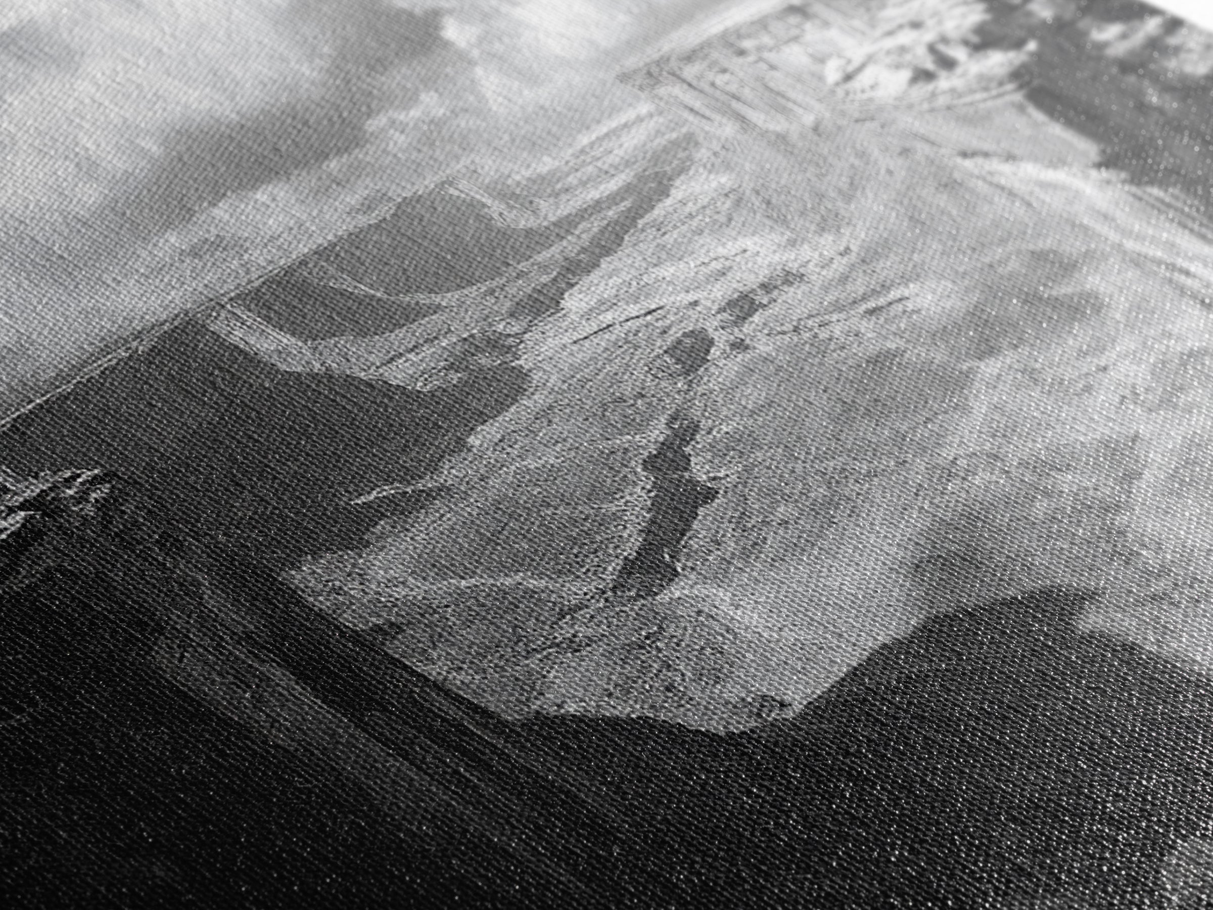 Desert Canyon Vista, Monument Valley View, Rugged Landscape Photography, Framed Canvas Print, Western Living Room Wall Art