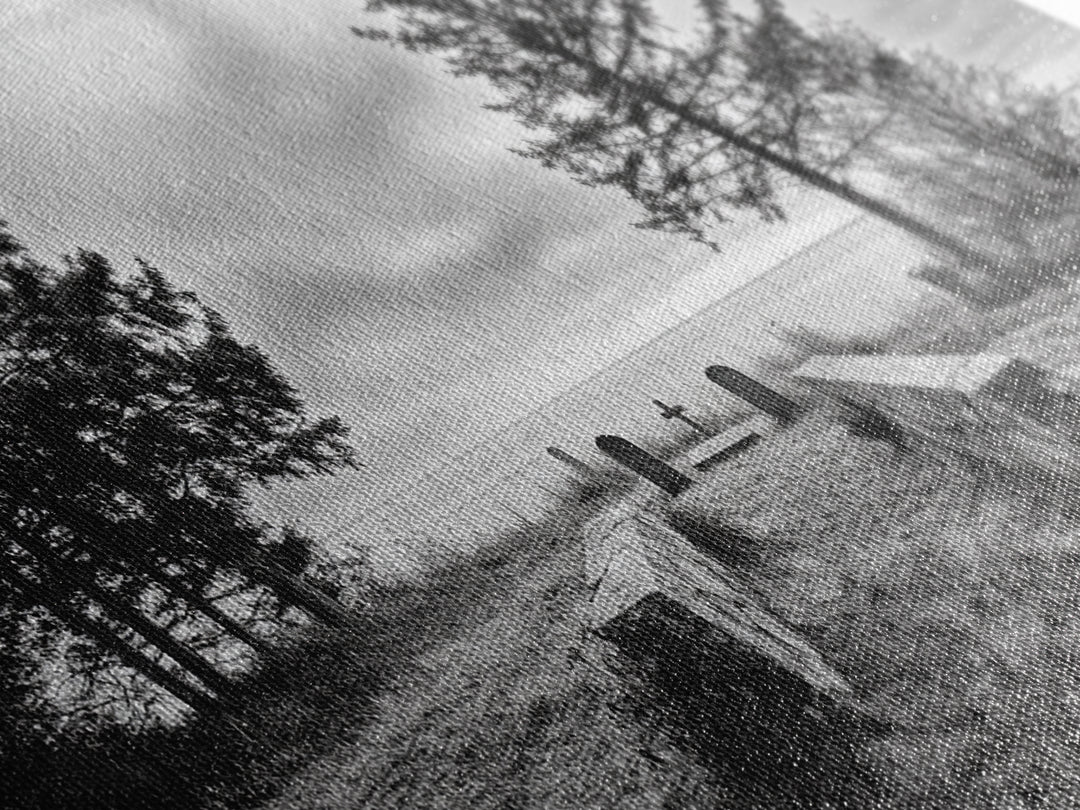 Coastal Graveyard, Moody Seascape, Quiet Reflection Scene, Framed Canvas Print, Gothic Office or Haunted Fall Wall Art Decor, Hallway Wall Art