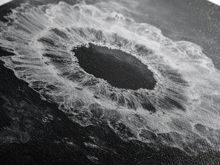 Abstract Smoke Art, Modern Monochrome, Ink Explosion, Minimalist Wall Decor, Framed Canvas Print, Living Room Wall Art, Moody Aesthetic