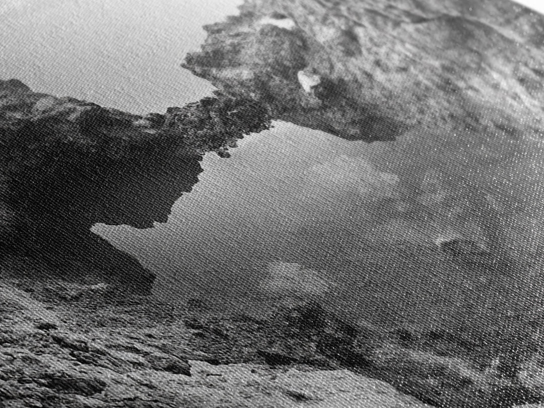 Arch Pool, Stone Lagoon, Natural Wonder, Organic Texture, Minimal Coastal Wall Decor, Canvas Print, Earth Tones Bathroom Art