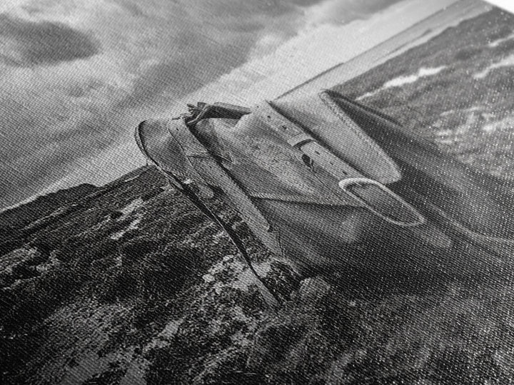 Abandoned Satchel, Coastal Mystery Art, Lost and Found Decor, Moody Beach Scene, Canvas Print, Study Wall Art, Nautical Rustic Aesthetic