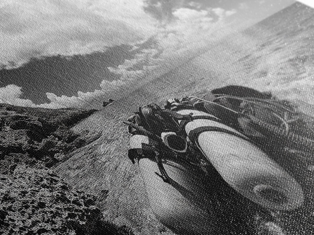 Dive Gear Shoreline, Ocean Exploration Scene, Black and White Adventure Art, Canvas Print, Nautical Decor, Man Cave Wall Art, Nautical Wall Art