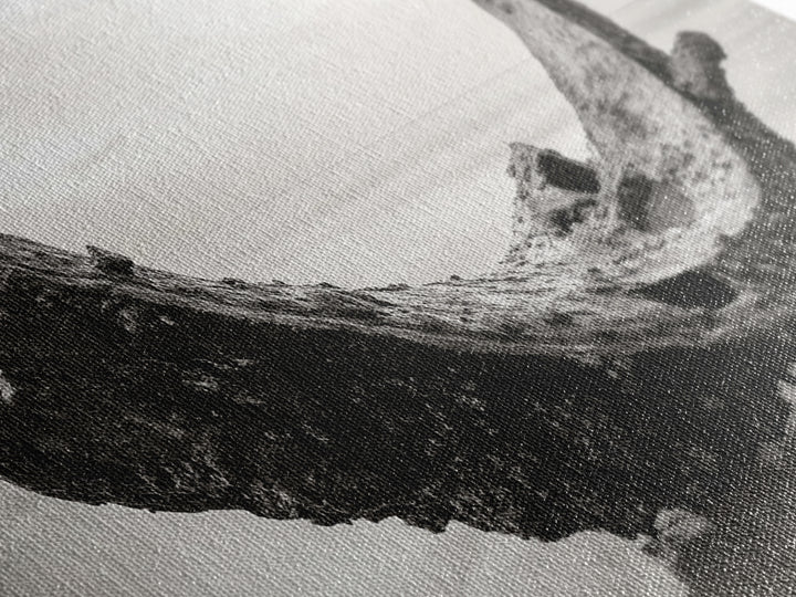 Coastal Shipwreck, Moody Beach, Driftwood Aesthetic, Minimalist Seascape, Canvas Print, Nautical Wall Art, Bathroom Decor, Ocean Art