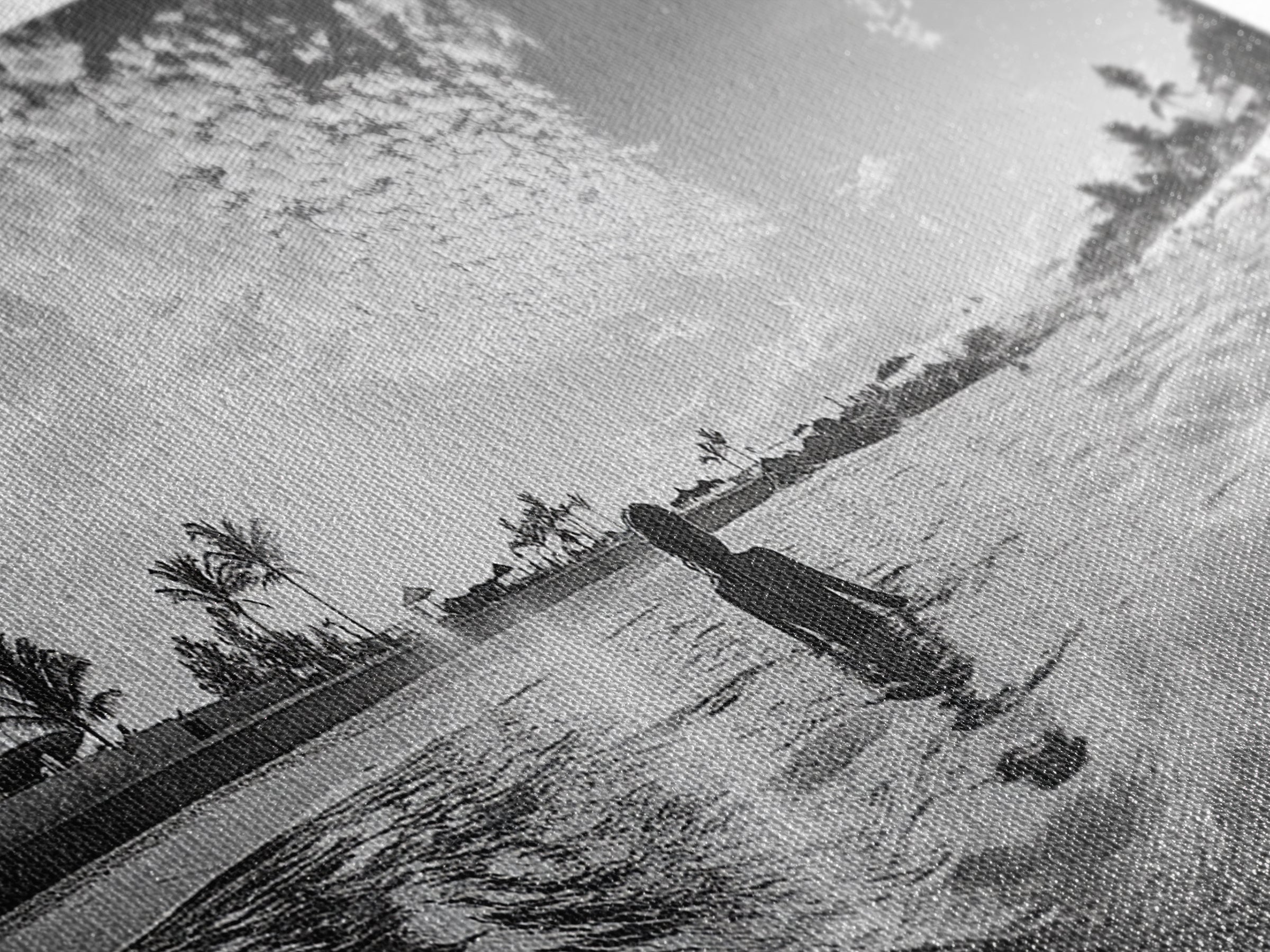 Beach Day, Ocean Kids, Sunny Horizon, Coastal Life, Framed Canvas Print, summer nursery wall art, cheerful beach print, family beach art