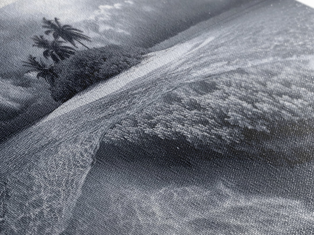 Coral Island, Tropical Ocean, Underwater Reef, Clear Sea, Framed Canvas Print, Beach House Art, Coastal Living Room Decor, Office Wall Decor