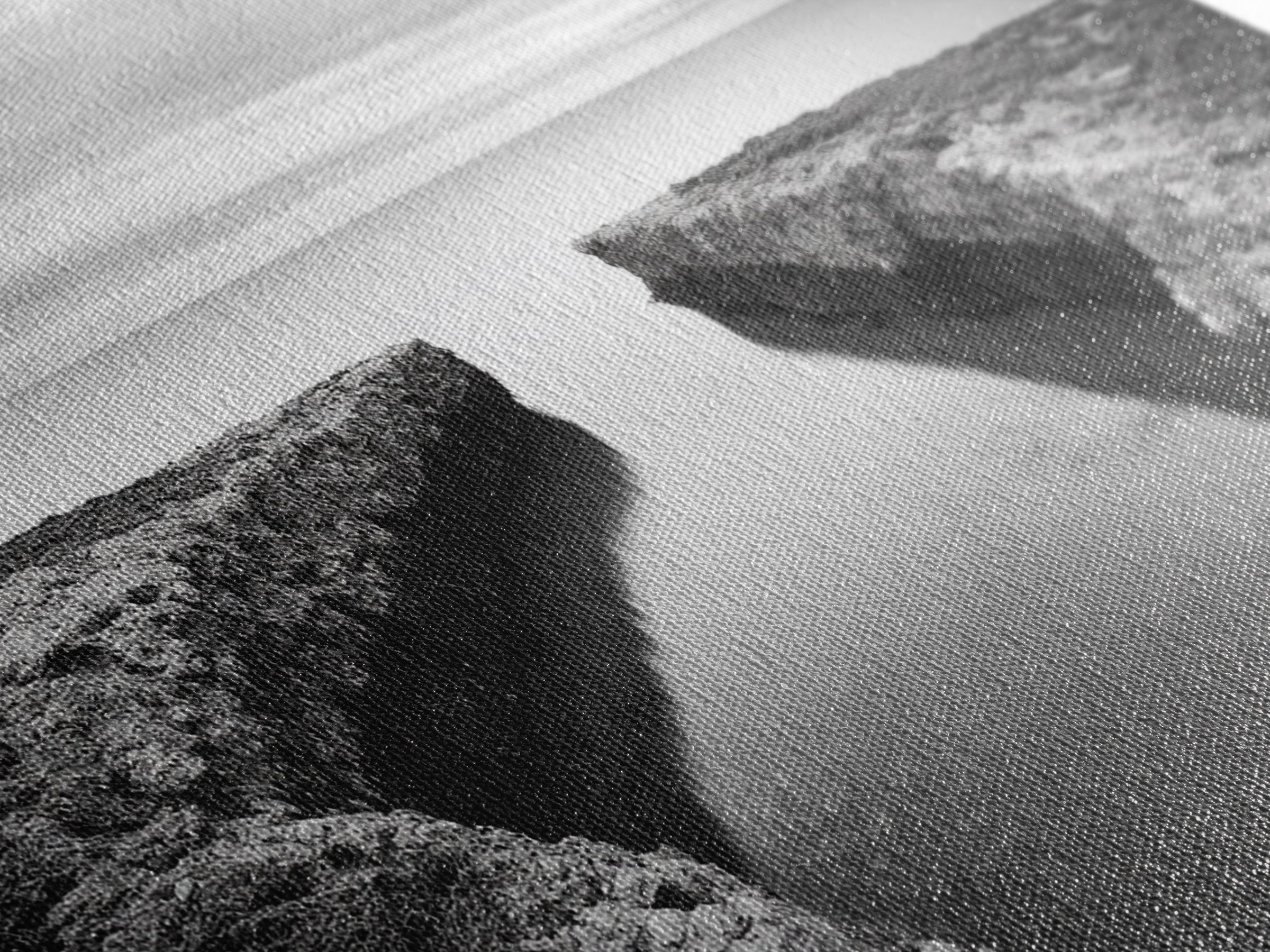 Rocky Inlet, Ocean View, Symmetry Nature, Coastal Zen, Canvas Print, Minimalist Bathroom Art, Tranquil Bedroom Wall Decor, Entryway Accent