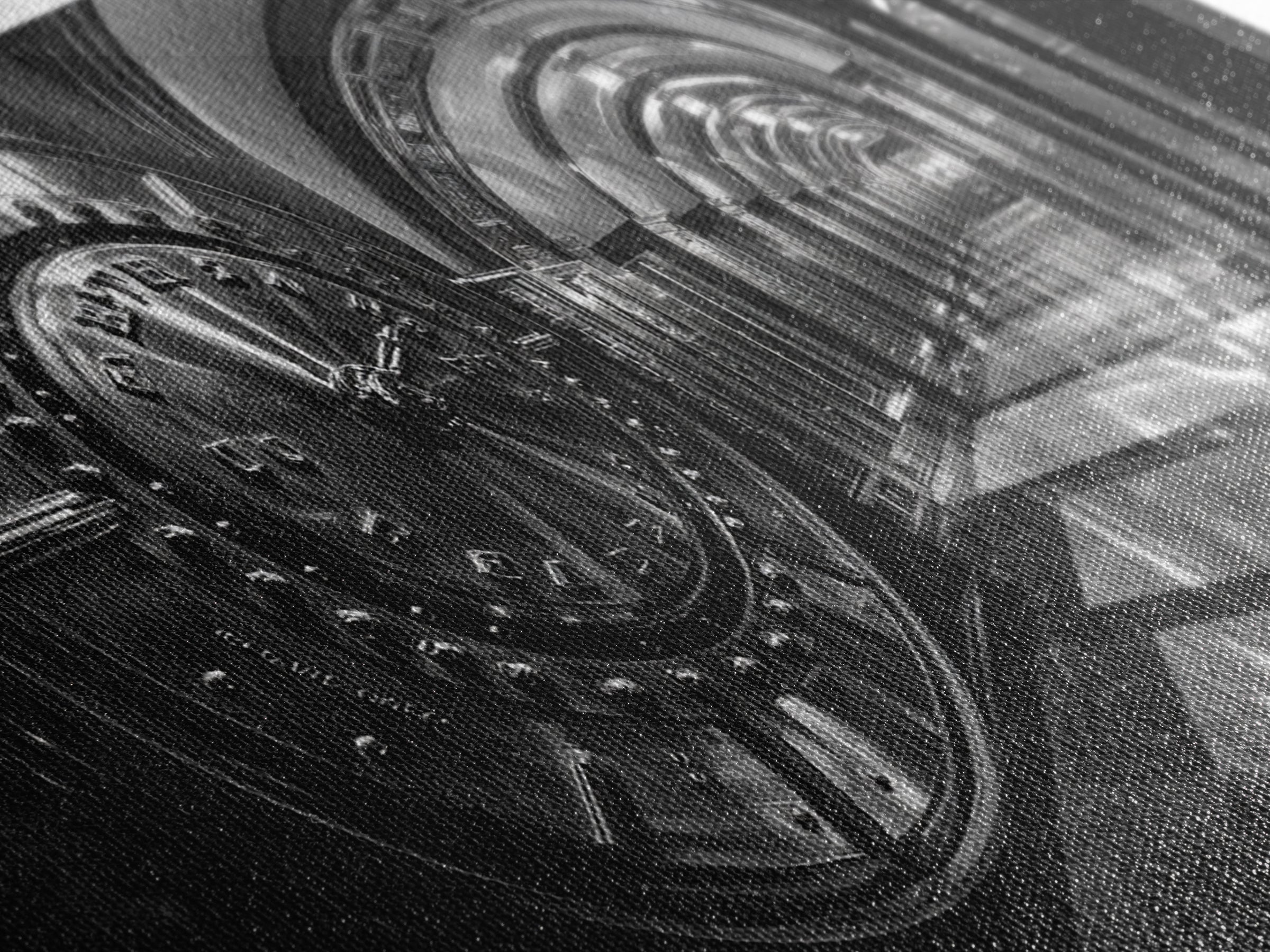 Bank Vault Door, Industrial Urban Decor, Luxury Office Art, Framed Canvas Print, Black and Silver Wall Art, Masculine Home Style