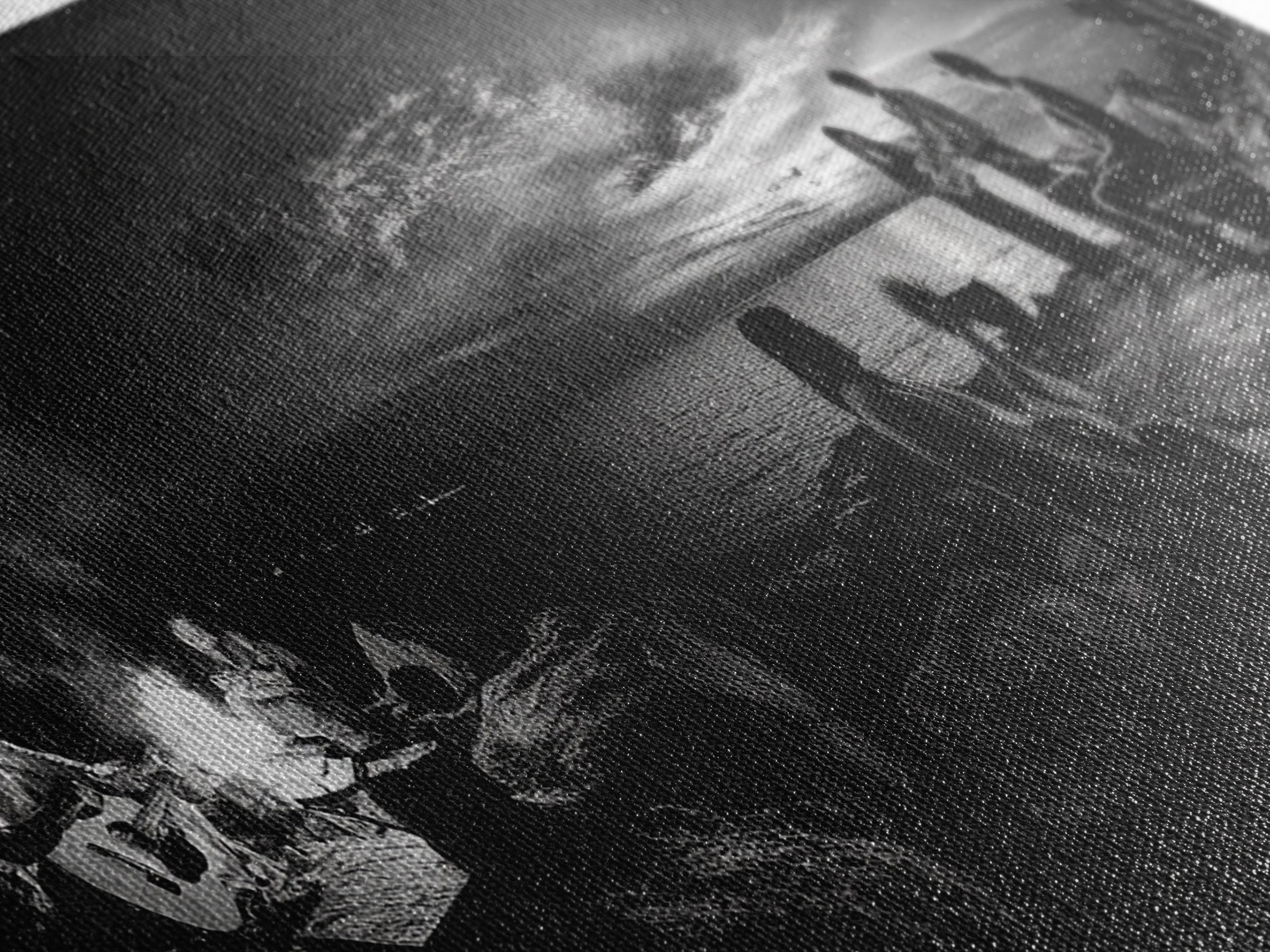 Campfire Gathering, Boho Night Vibes, Music Outdoors Scene, Framed Canvas Print, Living Room Wall Art, Folk Rustic Aesthetic