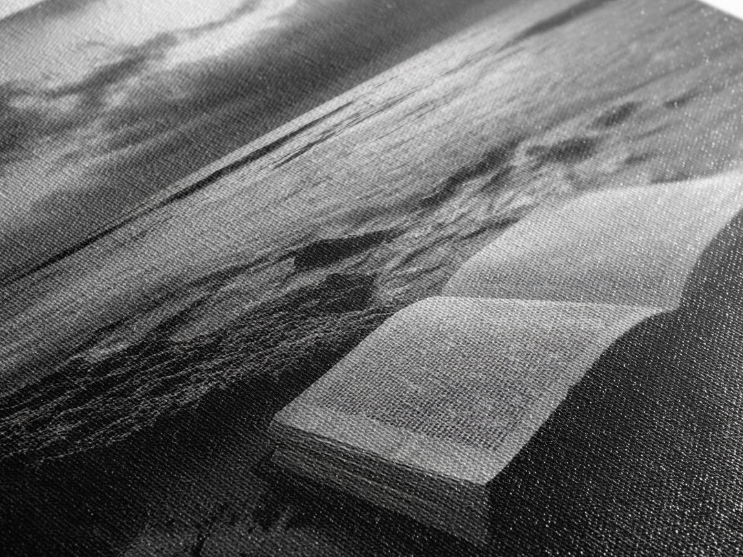 Book Beach Twilight, Reading By Ocean, Literary Seascape, Canvas Print, Study Wall Art, Moody Literary Art, Minimalist Coastal Decor