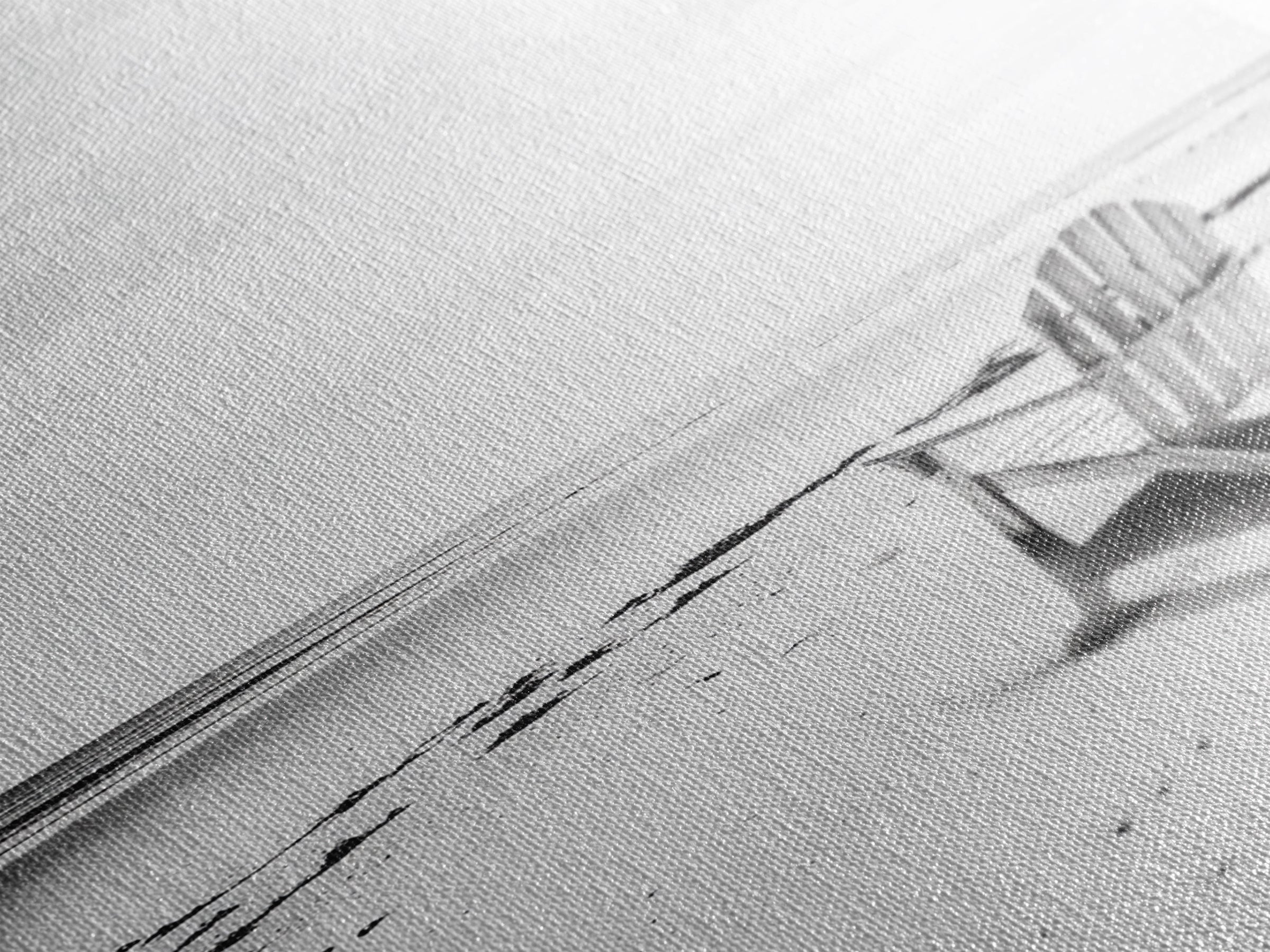 Beach Chair, Coastal Calm, Empty Shoreline, Canvas Print, Minimalist Wall Art, Beach House Decor, Serene Ocean Photography