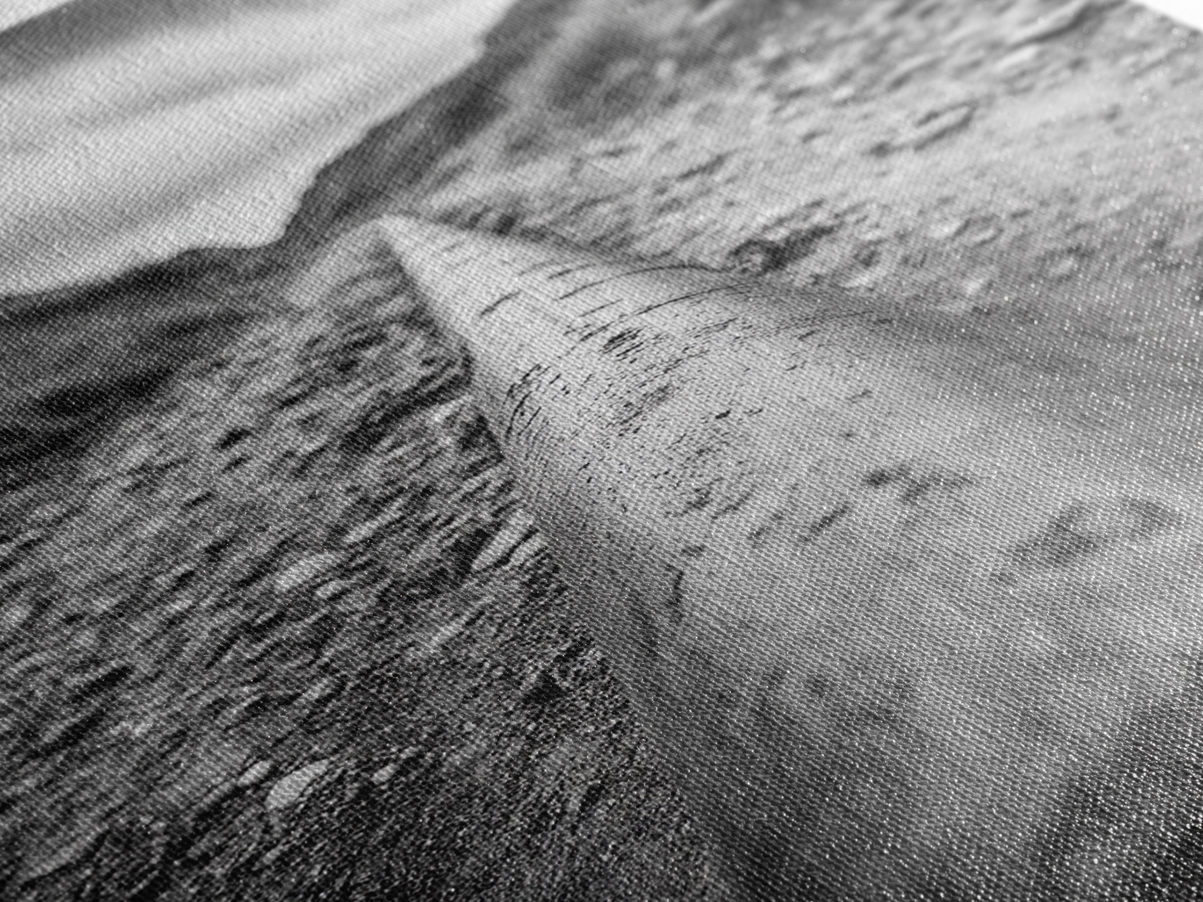 Industrial Line, Utility Pipe, Grunge Road, Canvas Print, Black White Photography, Modern Loft Decor, Urban Wall Art, Minimalist Style