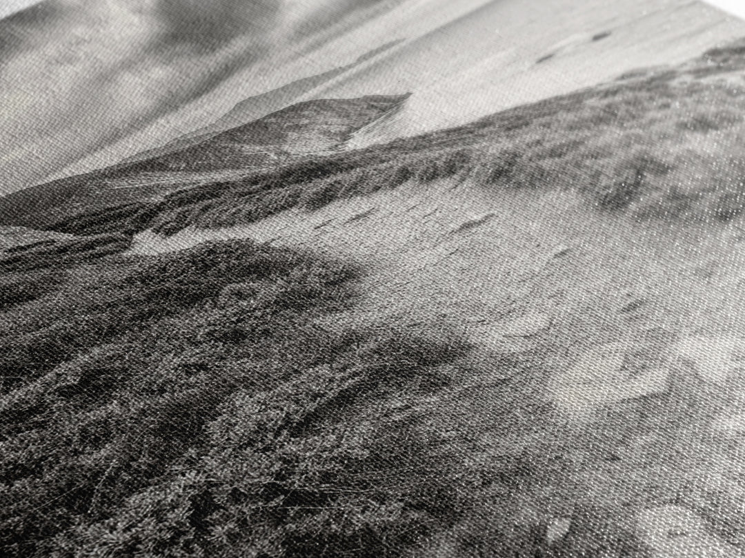 Cliffside Path, Coastal Trail, Ocean Escape, Canvas Print, Moody Landscape Wall Art, Living Room Decor, Adventure Travel Aesthetic