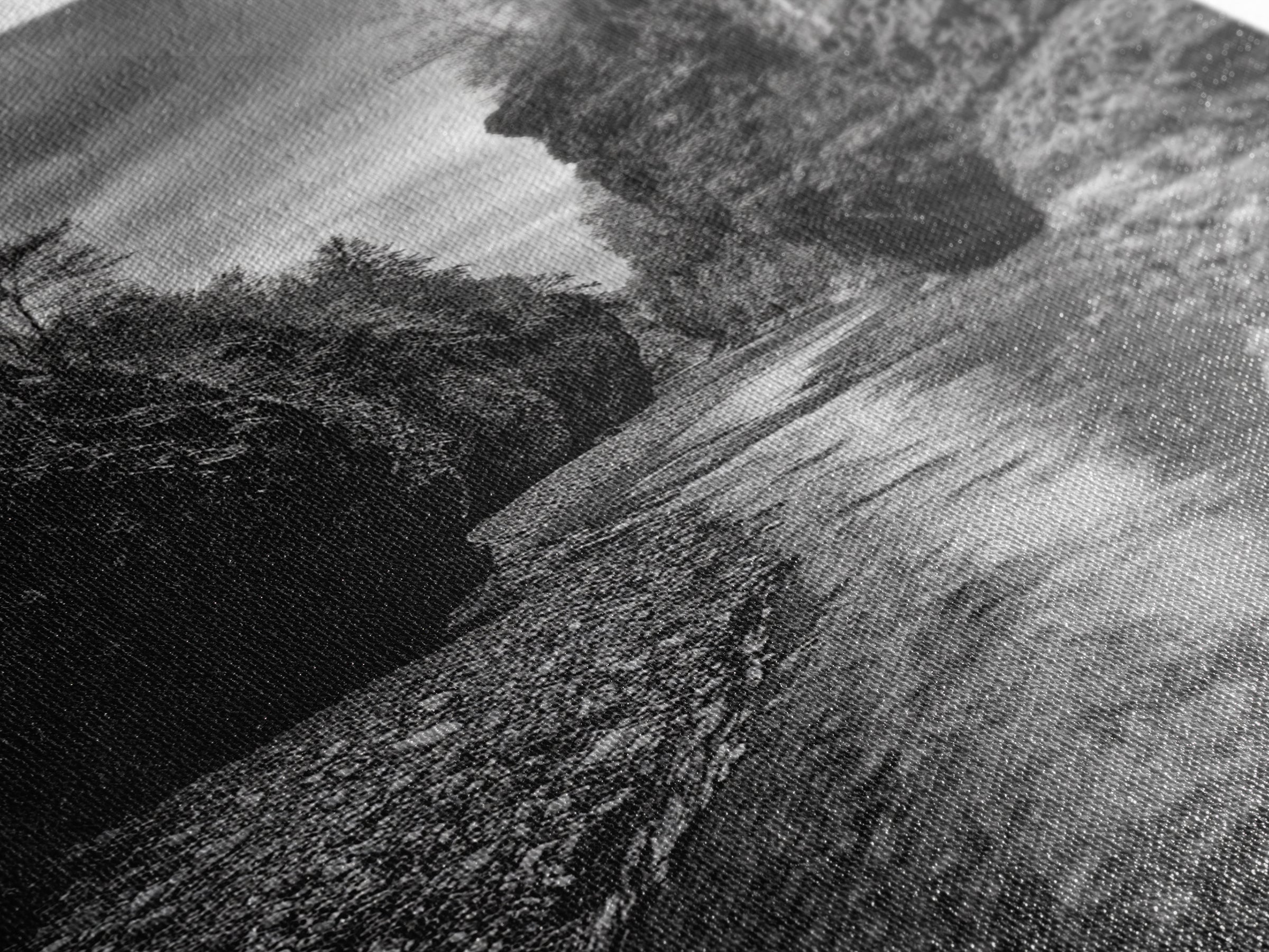 Canyon River, Rugged Path, Rock Walls, Adventure Nature, Framed Canvas Print, Cabin Wall Art, Explorer Decor, Wilderness Vibe