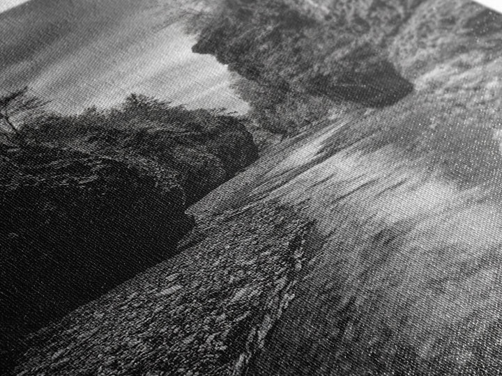 Canyon River, Rugged Path, Rock Walls, Adventure Nature, Framed Canvas Print, Cabin Wall Art, Explorer Decor, Wilderness Vibe