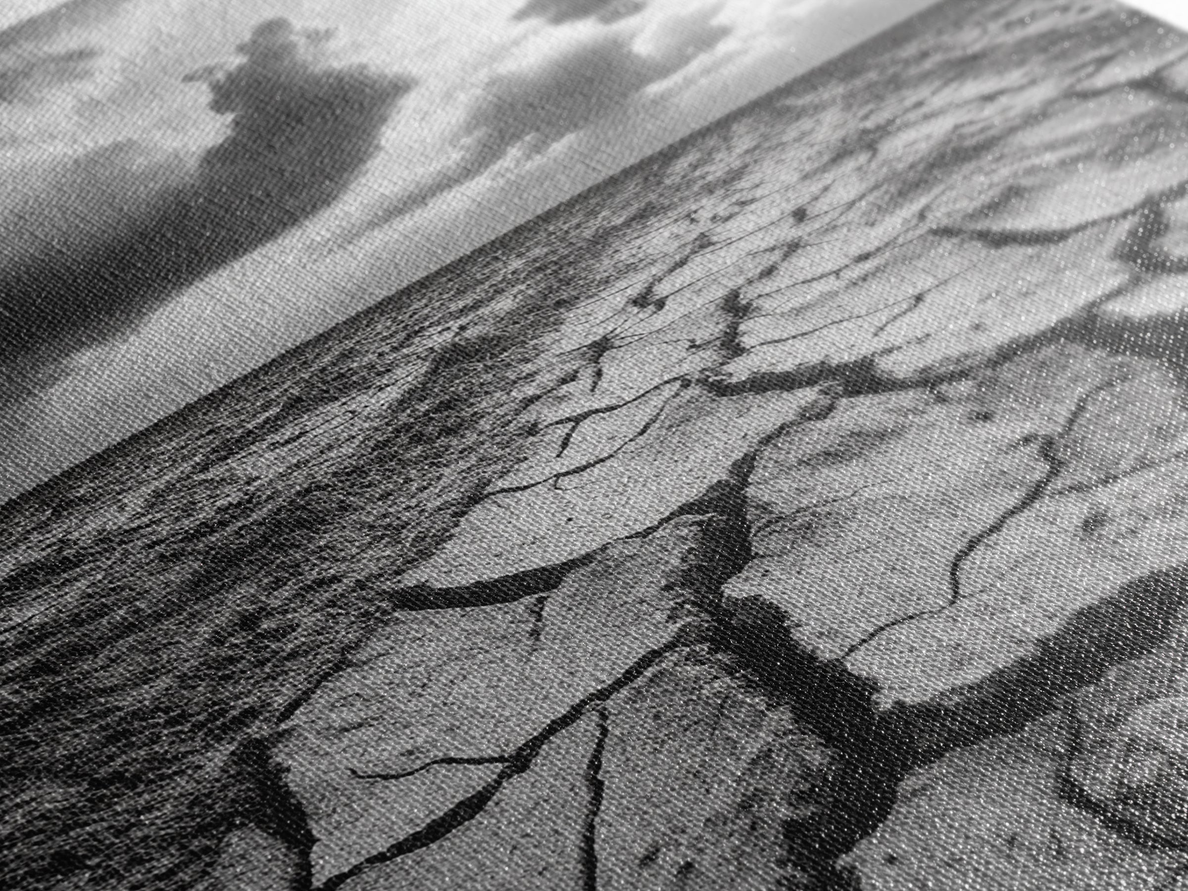 Cracked Earth, Drought Desert, Apocalyptic Sky, Dry Landscape, Canvas Print, minimalist wall decor, modern earth tones, office statement piece