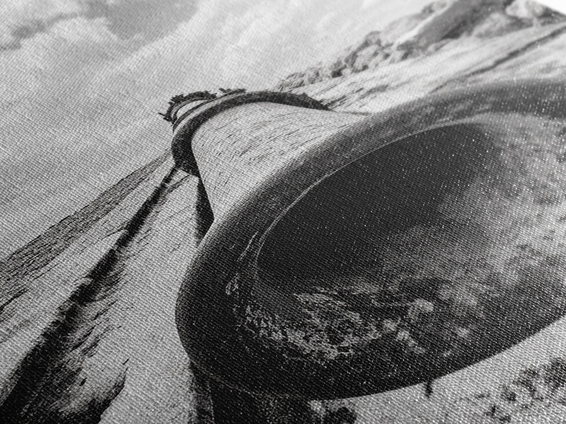 Abandoned Pipe, Coastal Decay, Industrial Remains, Framed Canvas Print, Urban Exploration Art, Gritty Minimalist Decor